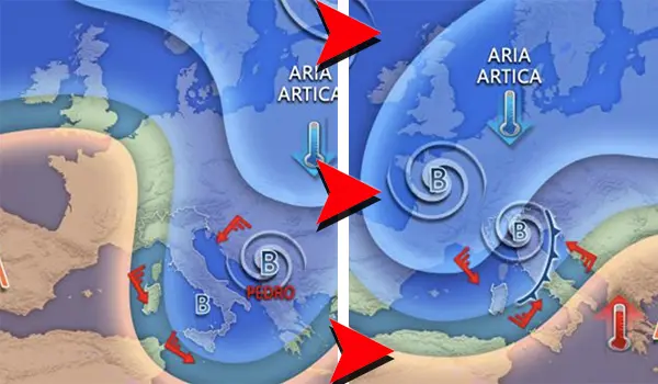 Meteo Italia: il ciclone Pedro si allontana, ma restano vento forte e instabilità. Allerta meteo in Calabria
