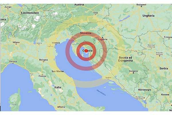 Forte terremoto in Croazia, scossa avvertita nelle Marche