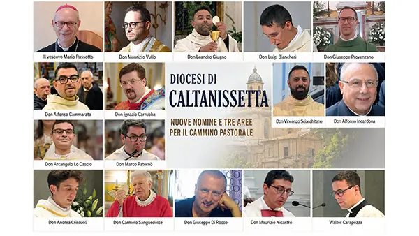 Caltanissetta, nuova organizzazione della Diocesi: nomine pastorali e tre aree per rafforzare il cammino comunitario