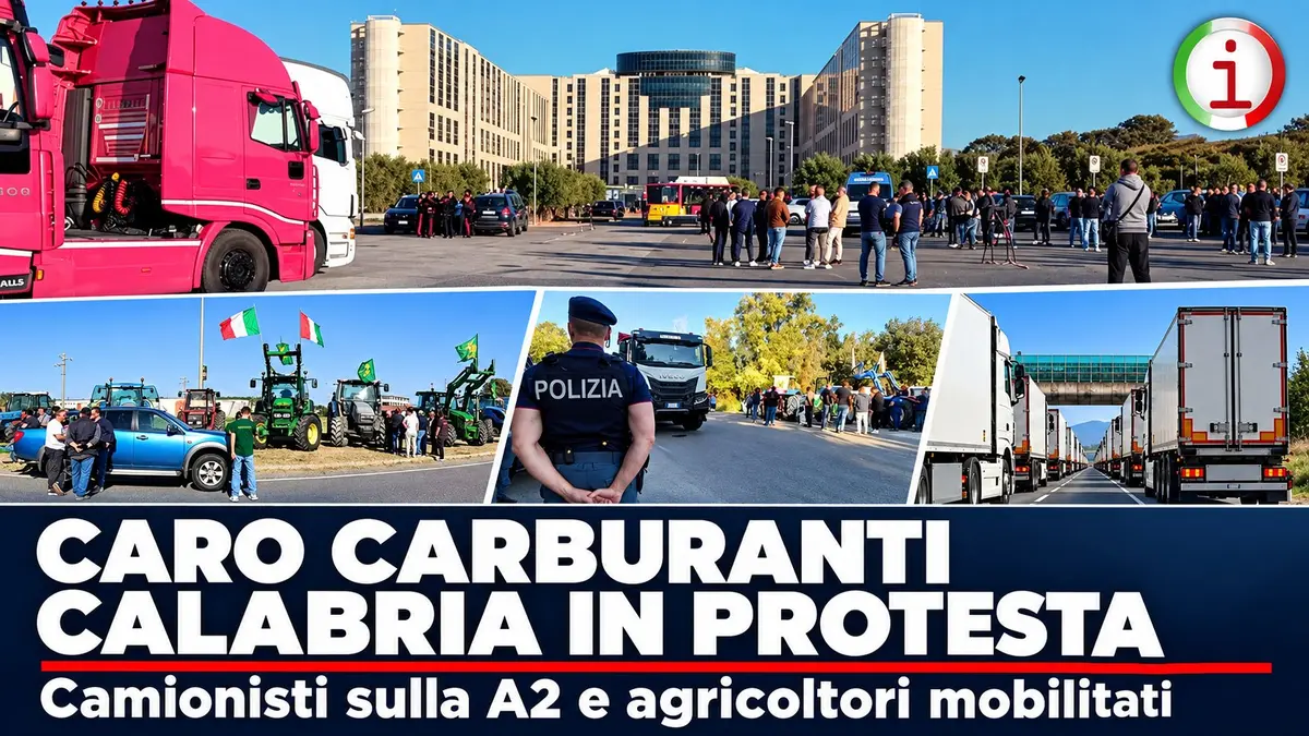 Caro carburanti in Calabria: la protesta dei camionisti da Catanzaro, Vibo e Crotone fino all’A2