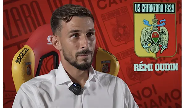 Catanzaro Calcio, Rémi Oudin si presenta. Video