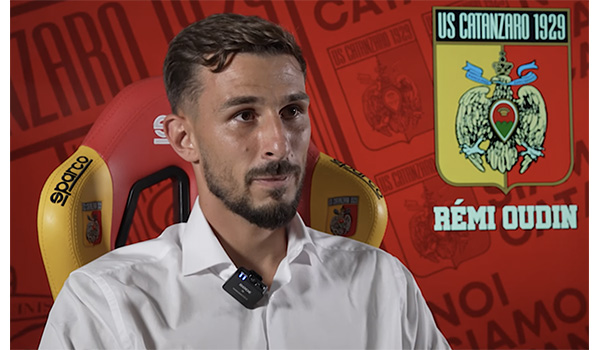 Catanzaro Calcio, Rémi Oudin si presenta. Video