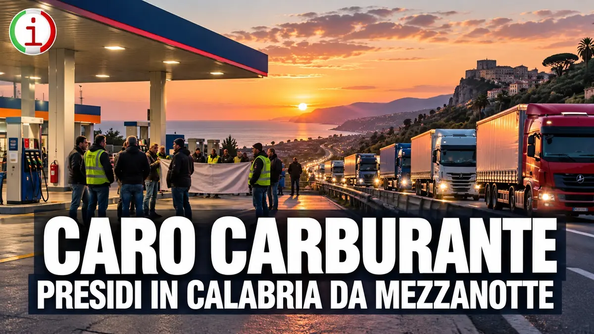 Caro carburante, presidi in Calabria dalla mezzanotte odierna