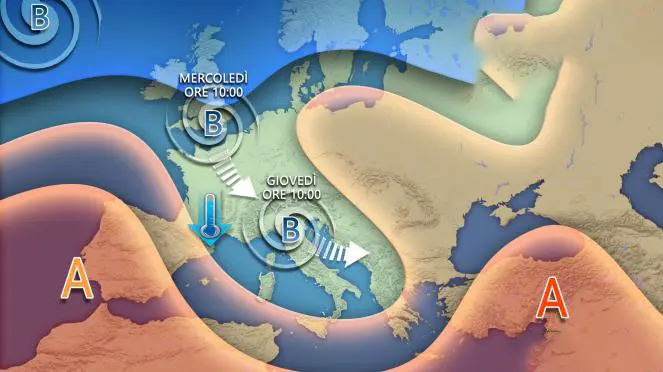 Previsioni Meteo Italia: breve tregua, ma in arrivo forti temporali e grandinate con aria fredda dal Nord Atlantico