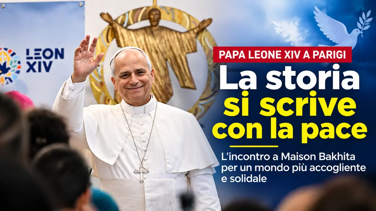 Papa Leone XIV a Parigi: la pace nasce dall'accoglienza e dalla solidarietà verso i più fragili