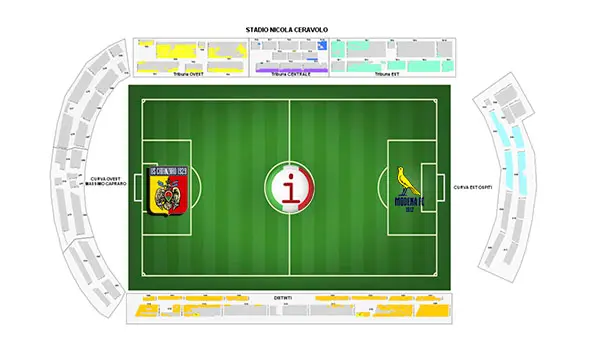 Catanzaro–Modena, via alla prevendita: tutte le info sui biglietti per il recupero della 31ª giornata di Serie B