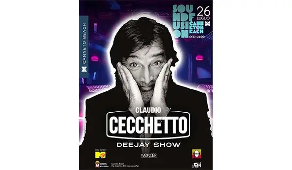 A Canneto sarà Deejay Show con Claudio Cecchetto