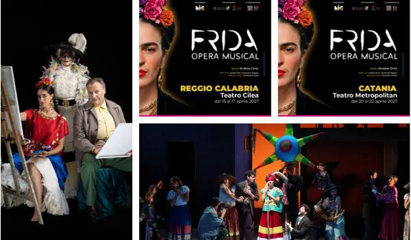 Il colossal Frida Opera Musical ad aprile 2027 nei Teatri di Reggio Calabria e Catania, uniche date al Sud! Da oggi la prevendita. “Arte, Passione, Rivoluzione, Viva la Vida!”
