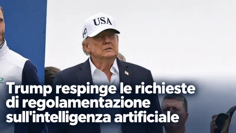 Trump respinge le richieste di regolamentazione sull'intelligenza artificiale