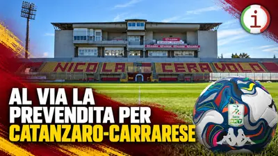 Catanzaro Carrarese al via la prevendita prezzi e settori disponibili al Ceravolo