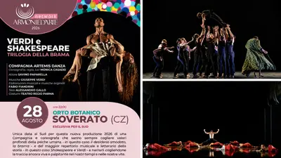 Ad Armonie d’Arte Festival il 28 agosto la “Trilogia della Brama”: verdi e Shakespeare nella danza contemporanea d’autore.
