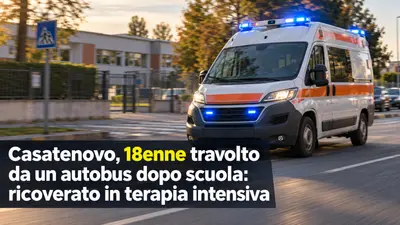 Casatenovo, 18enne travolto da un autobus dopo scuola: ricoverato in terapia intensiva