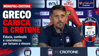 Crotone, Greco guarda avanti: a Monopoli servono, fiducia e concretezza