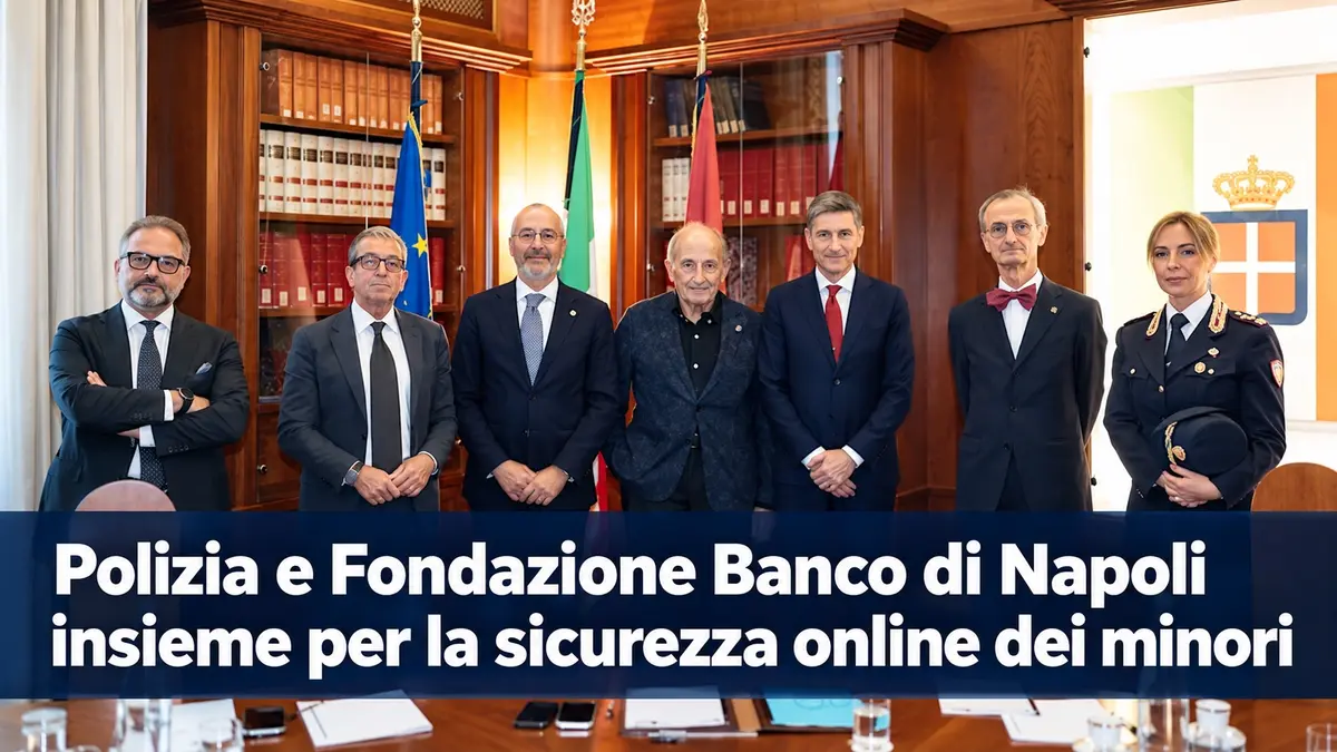 Polizia e Fondazione Banco di Napoli insieme per la sicurezza online dei minori
