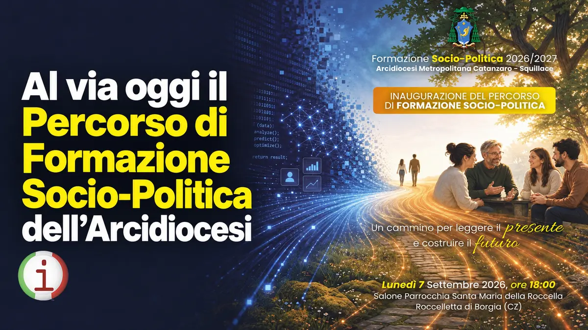 Al via oggi il Percorso di Formazione Socio-Politica dell’Arcidiocesi