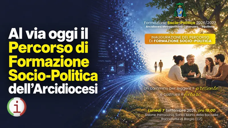 Al via oggi il Percorso di Formazione Socio-Politica dell’Arcidiocesi