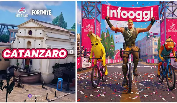 Giro d’Italia su Fortnite: Catanzaro protagonista nella mappa ufficiale del videogioco globale