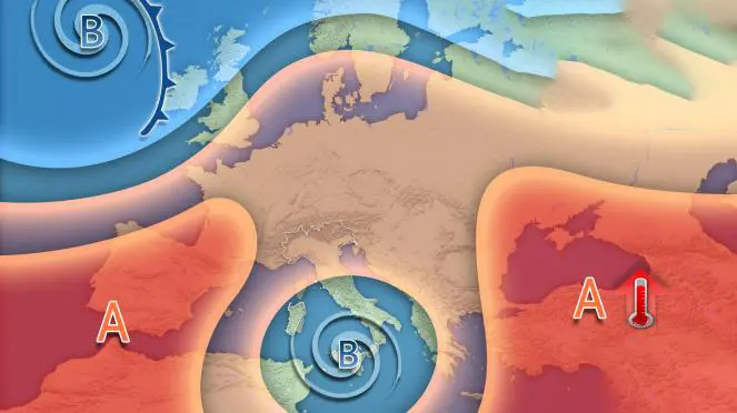 Meteo Italia: vortice mediterraneo e piogge abbondanti su oltre metà del Paese