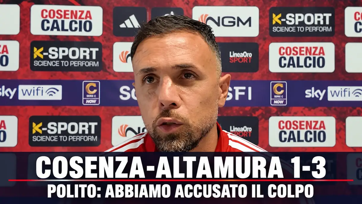 Cosenza, Polito dopo il ko con l’Altamura: “Abbiamo accusato troppo il colpo”