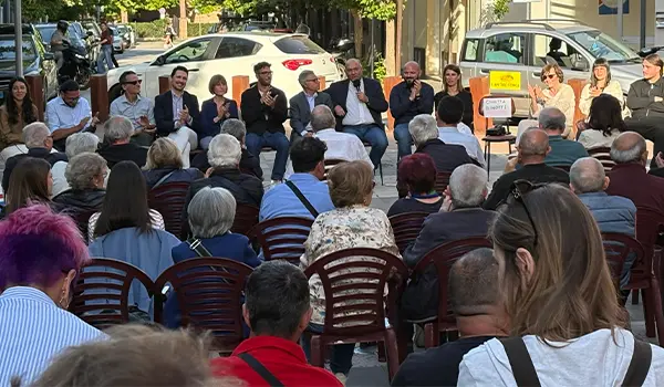 150 persone in Piazza del popolo per la presentazione della lista Morciano di Tutti