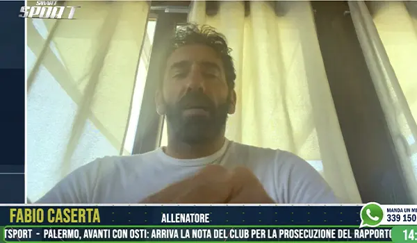 Dichiarazioni del Mister Fabio Caserta: saluta il Catanzaro su EsperiaTV
