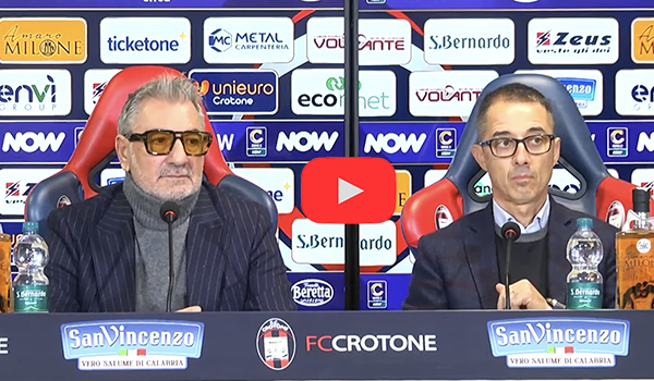 Crotone, tra risultati e futuro: il Presidente e il Mister raccontano il progetto Croto (Video)