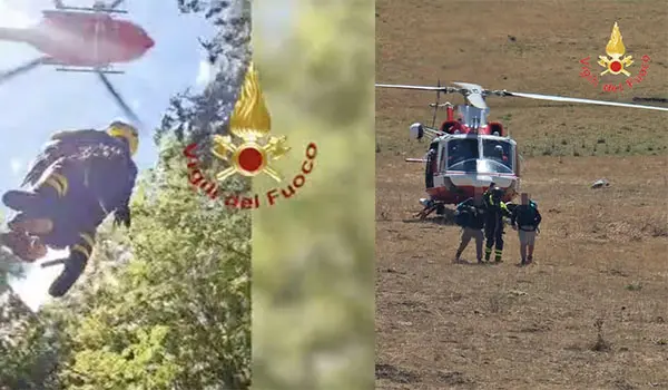 Saracena, intervento dei Vvf nel Parco del Pollino: salvati 7 scout napoletani dispersi