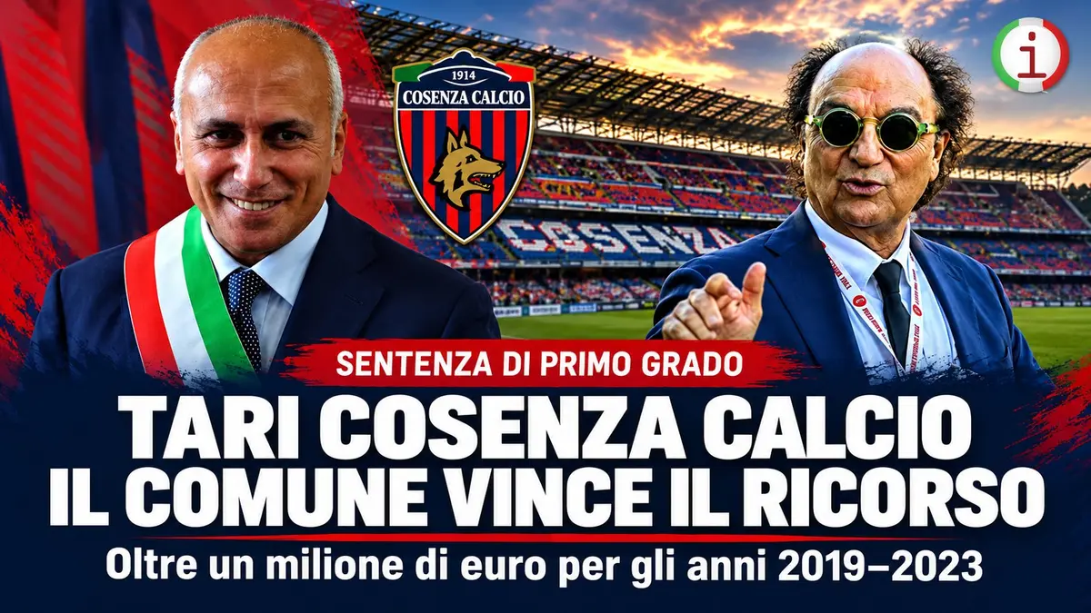 Cosenza Calcio e Tari il Comune vince il contenzioso da oltre un milione di euro