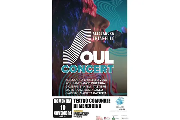 VII edizione "Sguardi a Sud": il 10 novembre, a Mendicino, Alessandra Chiarello Soul Concert