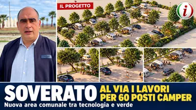 Soverato, avviati i lavori per 60 posti camper: il sindaco Daniele Vacca punta sul turismo all’aperto. Video