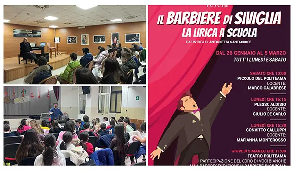 Il Teatro Politeama di Catanzaro approda tra i banchi con il nuovo progetto “Lirica a scuola”