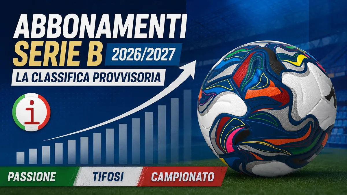 Serie B 2026/27, la classifica degli abbonamenti: Sampdoria davanti a tutti, Catanzaro frenato dai lavori al Ceravolo