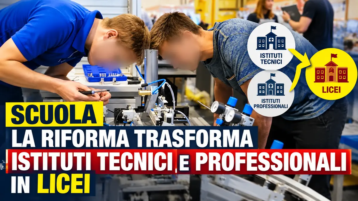 Scuola, la riforma trasforma istituti tecnici e professionali in licei