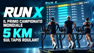 RUN X il primo campionato mondiale di 5 km sul tapis roulant