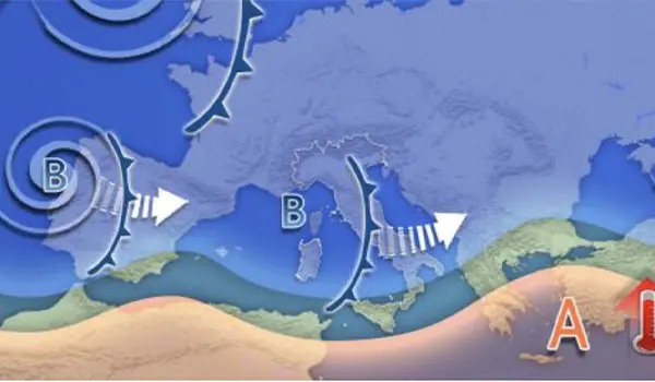 Meteo Weekend 7-8 febbraio 2026: nuova perturbazione sull’Italia con pioggia, vento forte e neve