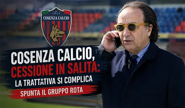 Cosenza Calcio, cessione sempre più complicata: la pista degli imprenditori italo-canadesi si allontana, spunta il gruppo Rota