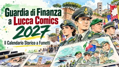 Guardia di Finanza a Lucca Comics 2027: il Calendario Storico a Fumetti