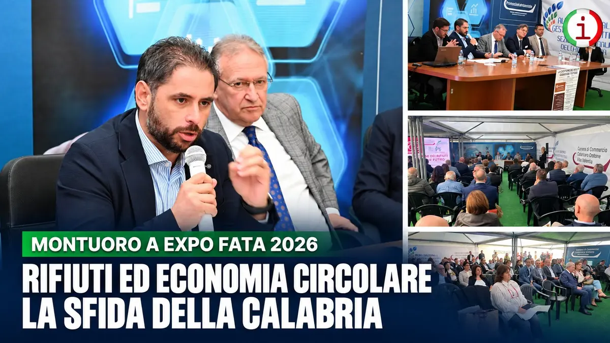 Rifiuti ed economia circolare in Calabria Montuoro rilancia la sfida a Expo FATA 2026