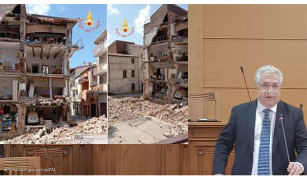 Crollo a Sambiase, il Sindaco Murone: "Ordinanza necessaria per la sicurezza pubblica, garantito sostegno alle famiglie"