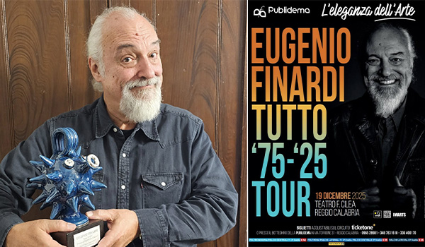 Venerdì il concerto di Eugenio Finardi al Teatro Cilea di Reggio Calabria 