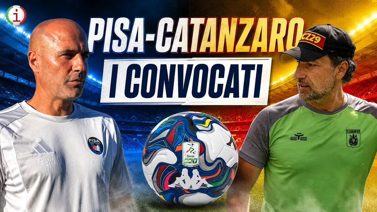 Pisa Catanzaro, tutti i convocati per la sfida della seconda giornata di Serie B