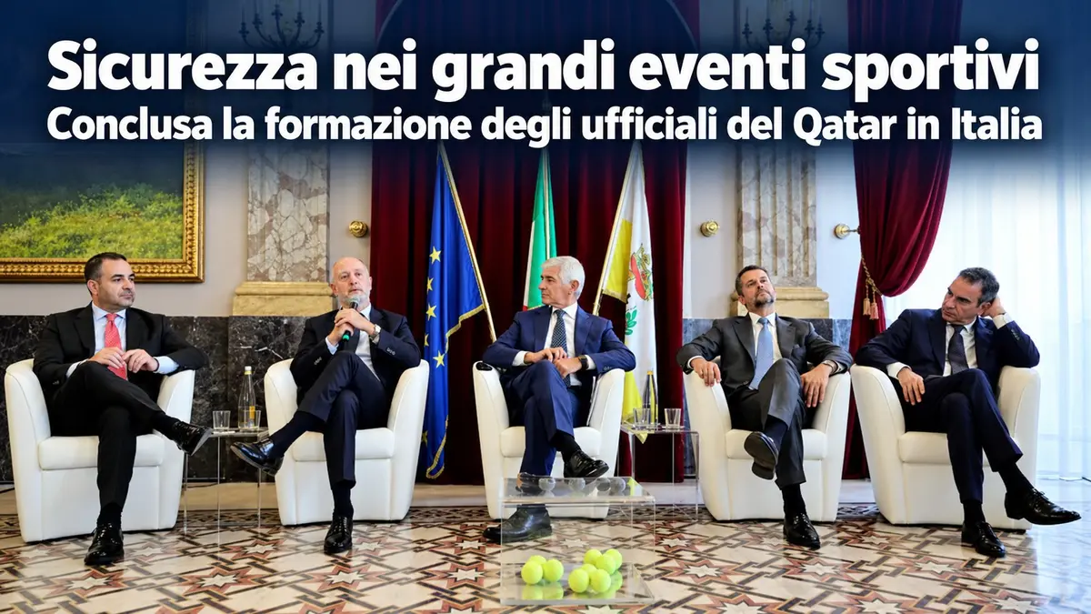 Sicurezza nei grandi eventi sportivi: conclusa la formazione degli ufficiali del Qatar in Italia