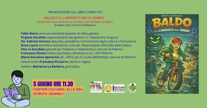 Maria Stella Pucci di Benisichi presenta il suo nuovo libro dal titolo "Baldo e il labirinto delle ombre" nell'ambito di "Una Marina di Libri"
