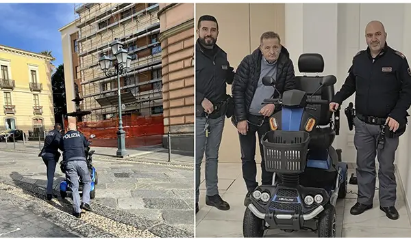 Catanzaro: gesto di solidarietà della Polizia di Stato verso un uomo in difficoltà