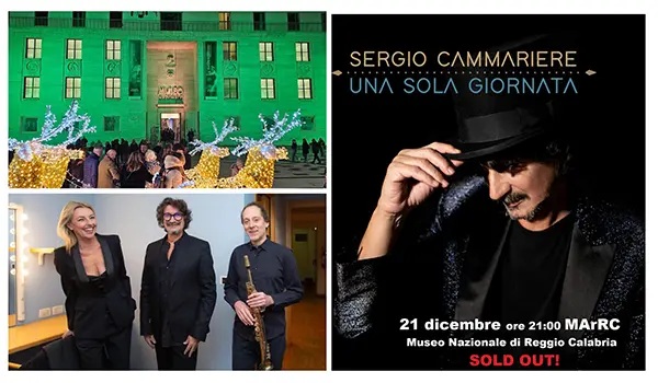 Domani sera concerto evento di Sergio Cammariere al MarRC di Reggio Calabria, davanti ai Bronzi di Riace.