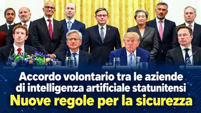 Accordo volontario tra le aziende di intelligenza artificiale statunitensi: nuove regole per la sicurezza