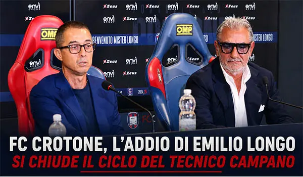 FC Crotone, si chiude l'era Emilio Longo, il club guarda al futuro