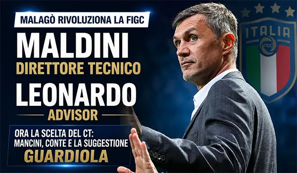 Malagò rivoluziona la FIGC: Paolo Maldini direttore tecnico, Leonardo advisor. Ora si apre la corsa al nuovo Ct