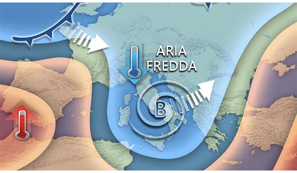 Meteo weekend: nuova ondata di freddo sull’Italia con piogge, neve e vento forte