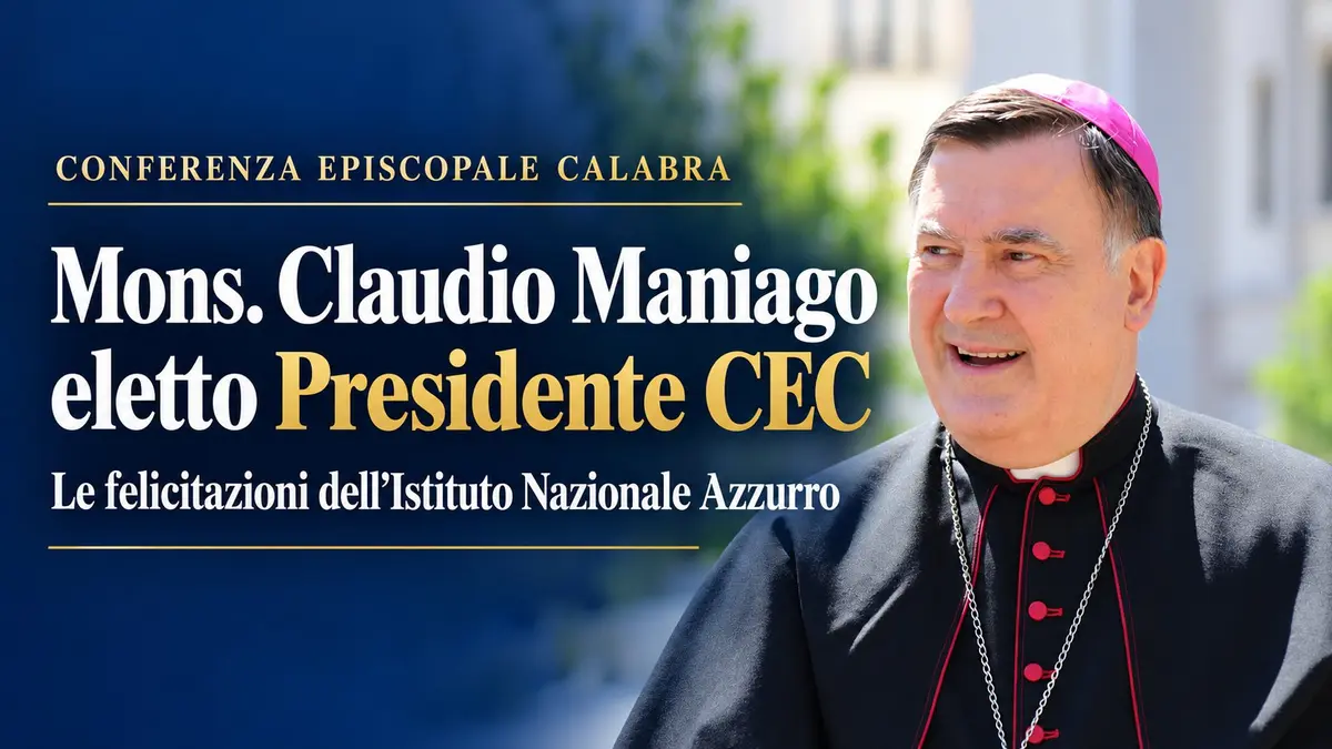 Elezione Presidenza CEC: le felicitazioni dell’Istituto Nazionale Azzurro a S.E. Mons. Claudio Maniago